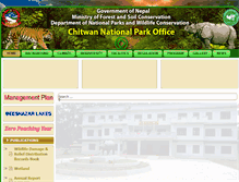 Tablet Screenshot of chitwannationalpark.gov.np